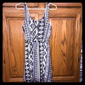 Fun Tribal Print Dress with Low Back!